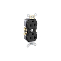 Leviton 20 Amp, 125 Volt, Nema 5-20R, 2P, 3W, Narrow Body Duplex Receptacle CR20-E